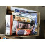ONE BOX OF MIXED BOOKS TO INCLUDE WAR AND MARINE INTEREST