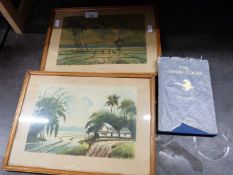 PAUL GALLICO 'THE SNOW GOOSE' TOGETHER WITH TWO FURTHER 'ASIAN RICE PADDIES, FRAMED AND GLAZED (3)