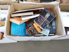 ONE BOX OF MIXED BOOKS TO INCLUDE HISTORICAL/MILITARY INTEREST