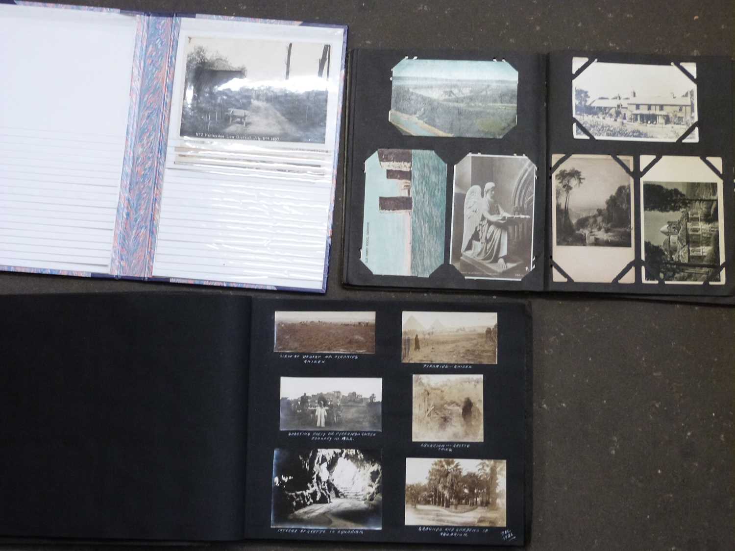 THREE ALBUMS OF VARIOUS POSTCARDS AND PHOTOGRAPHS - Bild 2 aus 2