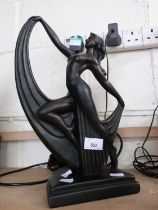 ART DECO STYLE FIGURAL TABLE LAMP