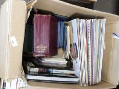 BOX OF MIXED RECORDS AND BOOKS