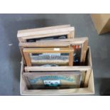 ONE BOX OF VARIOUS REPRODUCTION PUB MIRRORS