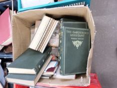 ONE BOX OF MIXED BOOKS TO INCLUDE THE GARDENERS ASSISTANT