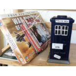 MIXED LOT: DVD'S AND A POLICE MONEY BOX