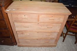 LATE VICTORIAN AMERICAN WALNUT FIVE DRAWER CHEST