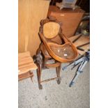 LATE 19TH OR EARLY 20TH CENTURY METAMORPHIC HIGH CHAIR