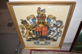 UNUSUAL FRAMED CARPET SAMPLER PRODUCED FOR THE QUEEN'S SILVER JUBILEE