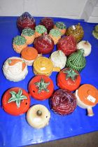 COLLECTION OF SYLVAC VARIOUS TOMATO, BEETROOT, PICKLED CABBAGE, CHUTNEY AND OTHER CONDIMENT POTS