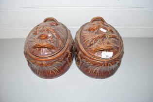 TWO PORTMEIRION COVERED DISHES