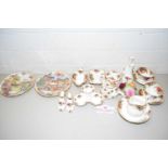COLLECTION OF ROYAL ALBERT OLD COUNTRY ROSES, ITEMS TO INCLUDE VARIOUS VASES, BOWLS, PLATES, TEA