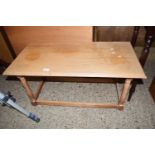 RECTANGULAR OAK COFFEE TABLE