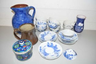 MIXED LOT: JAPANESE EGGSHELL TEA WARES AND OTHER ASSORTED CERAMICS