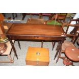 REPRODUCTION RECTANGULAR MAHOGANY SIDE TABLE