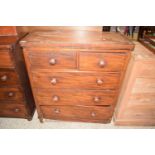 VICTORIAN MAHOGANY FIVE DRAWER CHEST