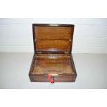 VICTORIAN INLAID FORMER JEWELLERY BOX