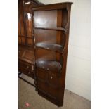 ERCOL DARK ELM CORNER CABINET