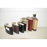 COLLECTION OF VARIOUS MODERN HIP FLASKS