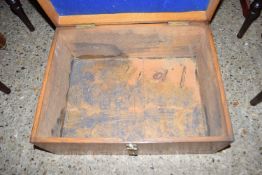 OAK FORMER CUTLERY BOX BEARING LABEL TO INTERIOR MAPPIN AND WEBB