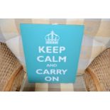 MODERN PRINT 'KEEP CALM AND CARRY ON'