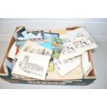 BOX OF ASSORTED POSTCARDS