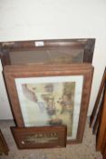 MIXED LOT: FOUR VARIOUS ASSORTED FRAMED PRINTS