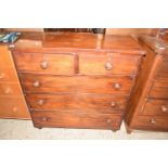 VICTORIAN MAHOGANY FIVE DRAWER CHEST