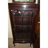 EDWARDIAN MAHOGANY CHINA DISPLAY CABINET