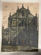 Richard Beer (British 1938-2017), Venetian Church, Limited edition print, number 47/100, signed