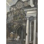 Leslie Davenport ARCA (British, 1905-1973) St Ethelbert's Gate, Norwich, pastel, signed and dated