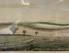 Robert Barnes (British, Contemporary), 'September Sun' etching, signed and inscribed by the artist