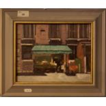 Tony Stocker (British 1939-2003), 'The Green Blind, Venezia', oil, signed, framed.Qty: 1