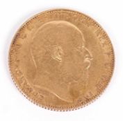 Edward VII sovereign dated 1907