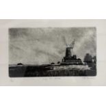 Peter Michael Beeson (British, contemporary),Cley Mill Norfolk, etching, limited edition,