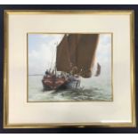 Christine Slade (British, 20th century) 'Ironsides', pastel on laid paper, signed, mounted,14x18ins,