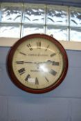 George Andrews - Shoreditch - Mahogany cased dial clock (numbered 110) with single fusee movement (