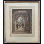 A.Chambers (British, 20th century) "Hedingham Church, Norfolk", watercolour, initialed, framed and