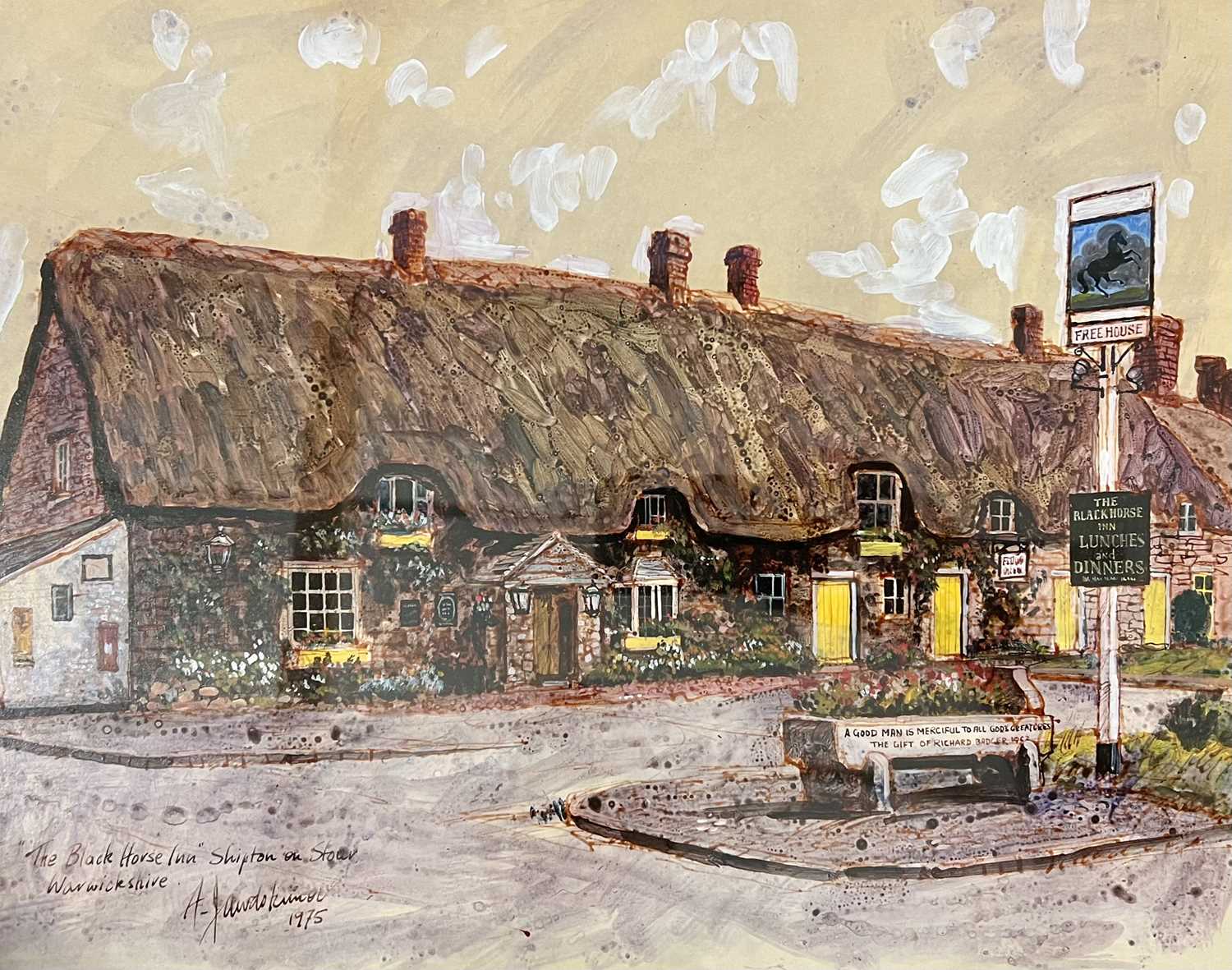 Alexei Jawdokimov, (Russian/British, b.1937), The Blackhorse Inn, Shipton-on-Stour, Warwickshire, - Image 2 of 2