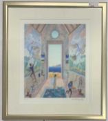 Thomas McKnight (British, 20th century), 'Temple of the Graces', giclee, limited edition,