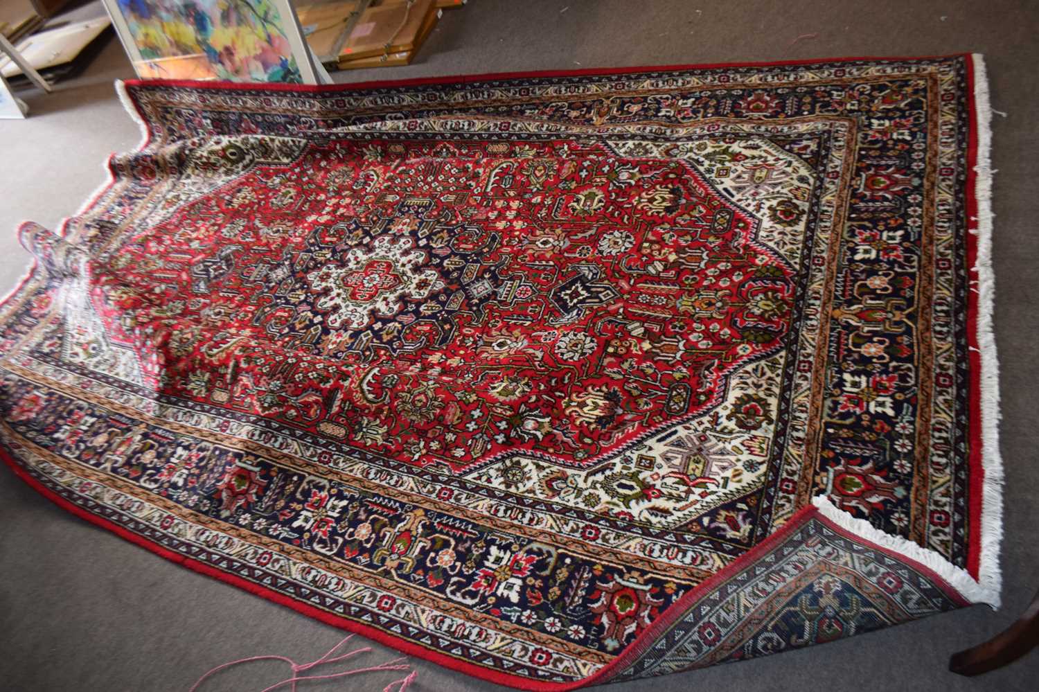 Modern Tabriz rug 3.00m x 1.97m