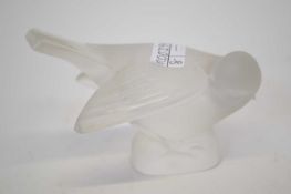 Modern lalique model of a pigeon