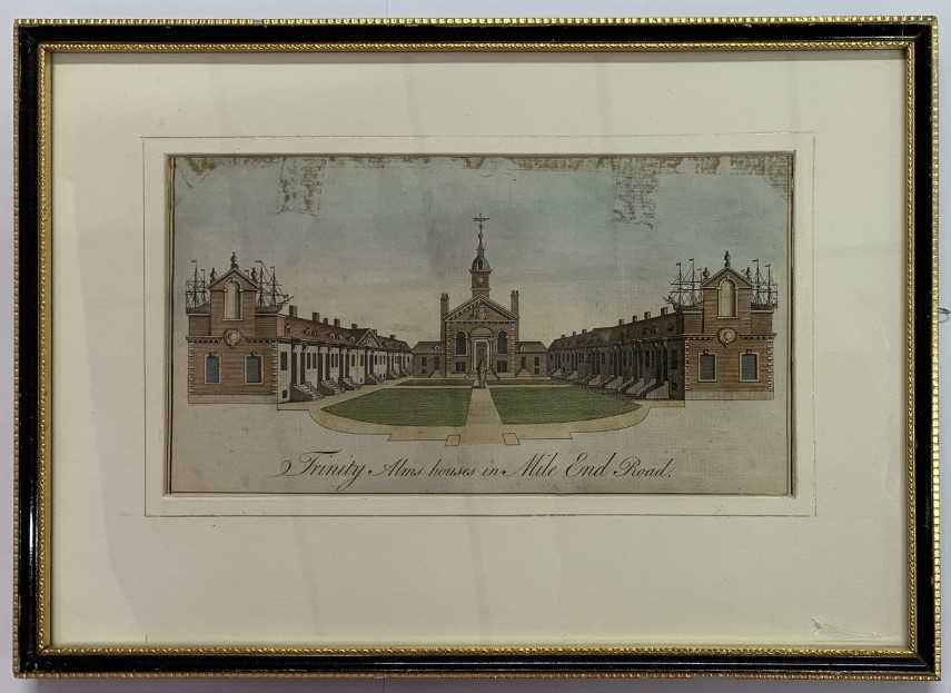John Cooke Bourne, British, 19th Century, Trinity Green Almshouses, London, copper line engraving, - Image 2 of 2