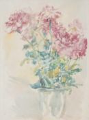 Oskar Kokoschka (Austrian, 1886-1980) Floral Still Life with Roses, chromolithograph, signed,