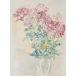 Oskar Kokoschka (Austrian, 1886-1980) Floral Still Life with Roses, chromolithograph, signed,