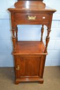 Gillows Lancaster - Late 19th Century mahogany side cabinet with single drawer and single drawer