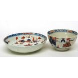 Lowestoft Porcelain Teabowl and Saucer