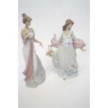 Pair of Lladro figures typical poses