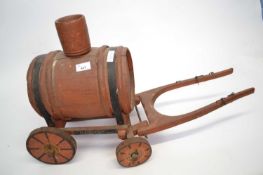 19th Century wooden model of a water bowser