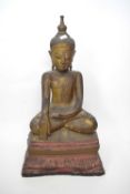 19th Century Wooden Buddha