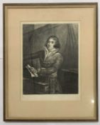 French School, circa 18th century, 'Liberte', etching, 12.5x10ins, framed and glazed.